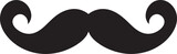 Quirky Stache Vector Logo with Doodle Moustache Illustration Retro Revival Doodle Moustache Vector Design for a Vintage Look