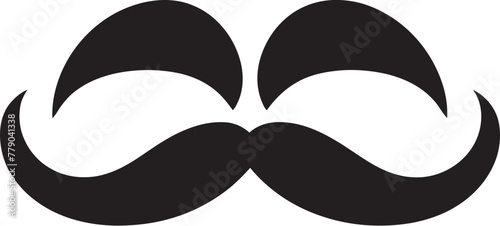 Retro Revival Doodle Moustache Vector Design Movember Mania Iconic Doodle Moustache Emblem
