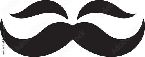 Suave Stache Doodle Moustache Vector Icon Playful Panache Vector Logo Featuring Doodle Moustache