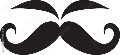 Suave Stache Doodle Moustache Vector Logo for Sophistication Playful Panache Vector Design with Doodle Moustache Illustration