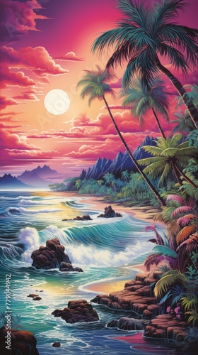 Beach Sunset in Paradise