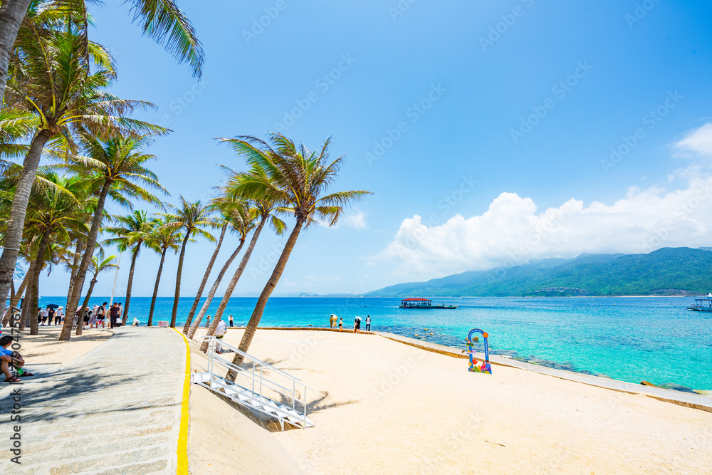 Summer scenery of Boundary Island in Wanning, Hainan, China