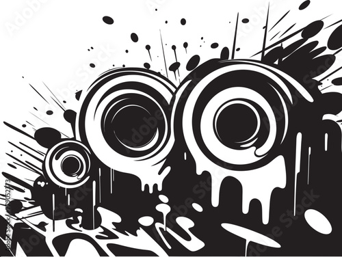 Tagged Terrain Emblem Mapping Urban Creativity in Vectors Street Art Symphony Harmonizing Graffiti Styles in Vector Logos