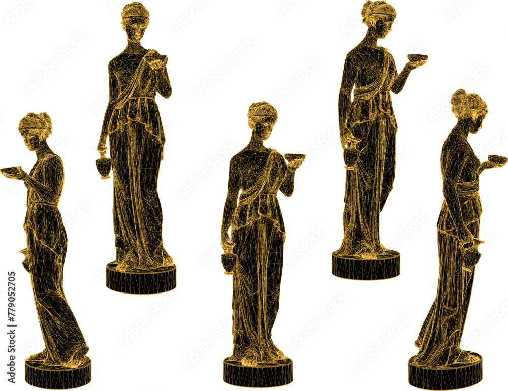 Vector sketch illustration design of beauty statue of greek roman goddess Vector sketch illustration design of beauty statue of greek roman goddess