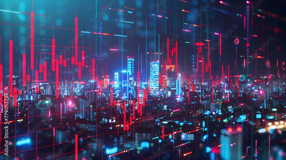 Dazzling Neon-Lit Cityscape Showcasing the Captivating Fusion of Urban Development and Technological Prowess Dazzling Neon-Lit Cityscape Showcasing the Captivating Fusion of Urban Development and Technological Prowess