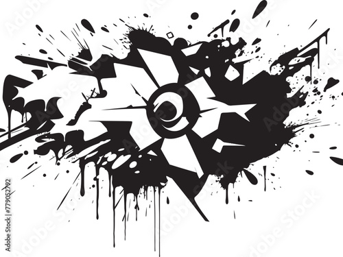 Urban Expression Expedition Navigating the Spectrum of Graffiti Styles Spray Paint Symphony Icon Harmonizing Colors and Forms in Vector Graffiti