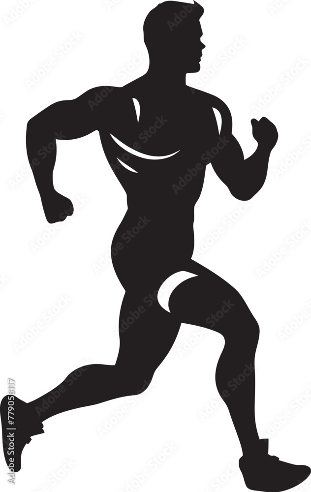 Fitness Pursuit Man Running Vector Emblem Trailblazer Trot Man Running Vector Logo Icon Fitness Pursuit Man Running Vector Emblem Trailblazer Trot Man Running Vector Logo Icon