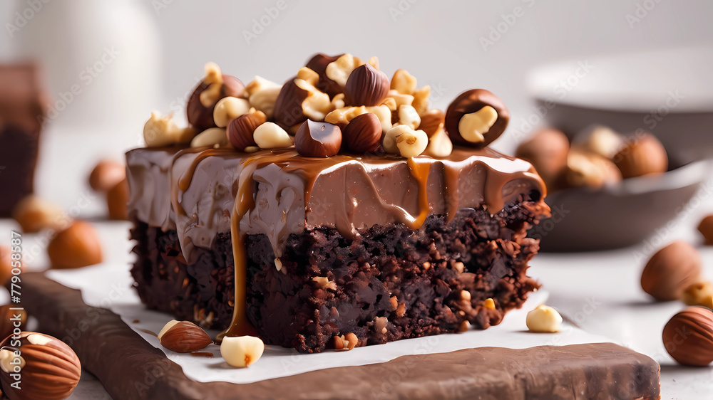 Chocolate soft serve ice cream ads, realistic soft serve with splash