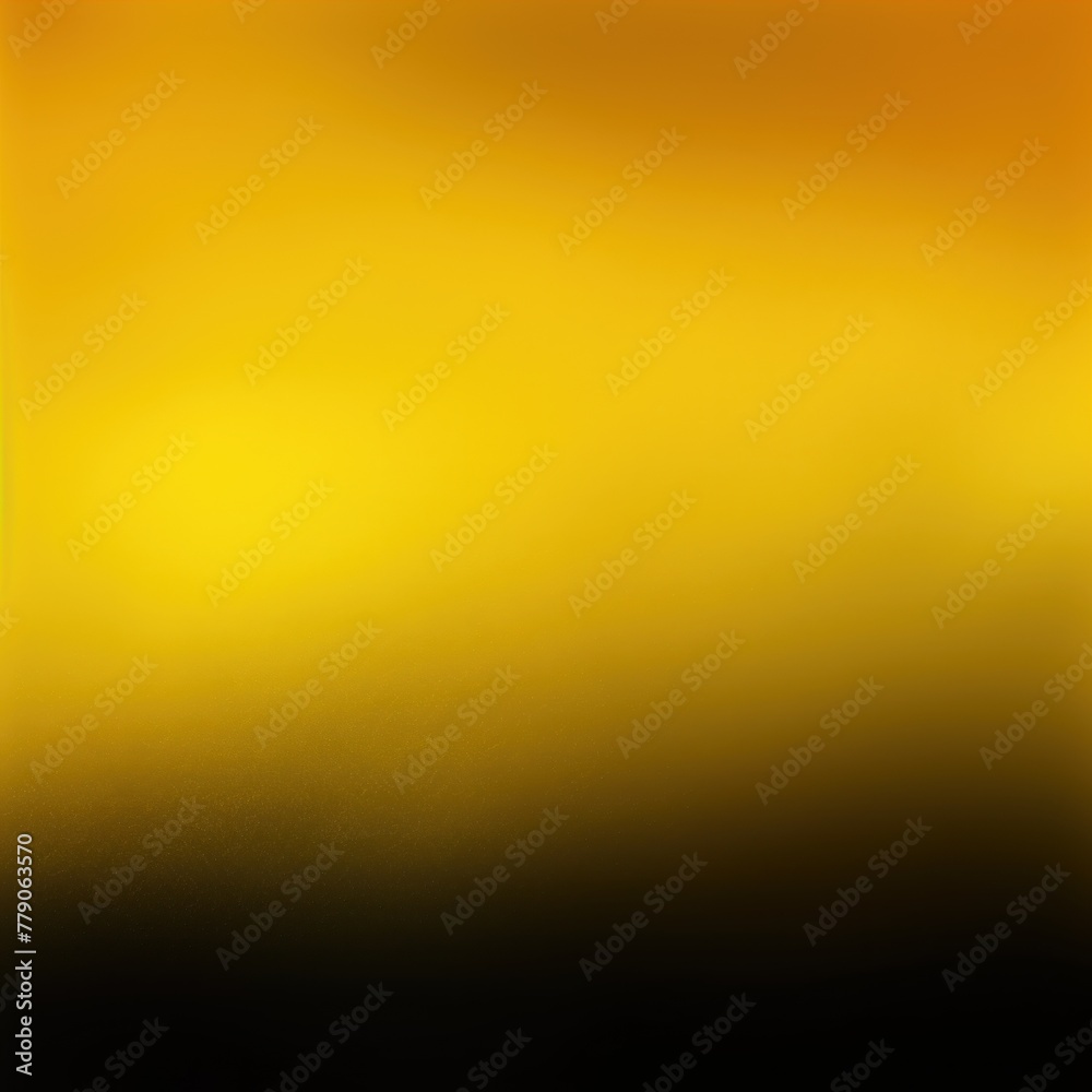 Yellow black glowing grainy gradient background texture with blank copy space for text photo or product presentation 