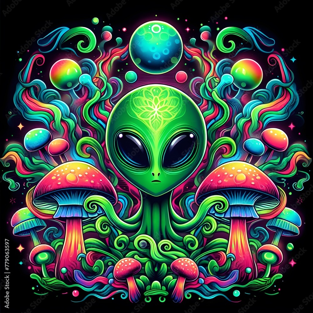 green alien with big eyes green alien with big eyes