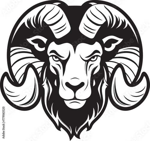 Retro Reverie Vintage Logo Design with Ram Head Icon Legendary Legacy Ram Head Vintage Logo Vector Symbol
