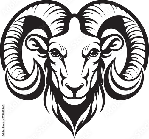 Retro Reverie Vintage Logo Design with Ram Head Icon Legendary Legacy Ram Head Vintage Logo Vector Emblem