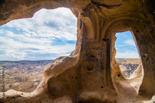 Kappadocia, Turkey - March 21 2014: The Selime Monastery in Cappadocia