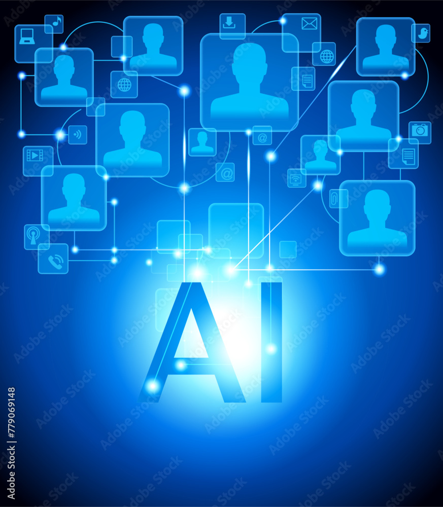 Futuristic design of an Artificial Intelligence brain with circuit board. Digital and technology background. Futuristic design of an Artificial Intelligence brain with circuit board. Digital and technology background.