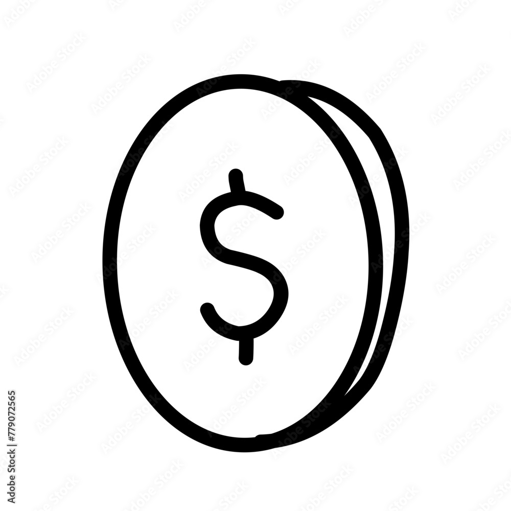 Money line icons set vector illustration Money line icons set vector illustration