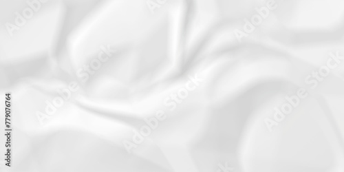 Soft white wrinkly backdrop paper background. panorama grunge wrinkly paper texture background, crumpled pattern texture. white paper crumpled texture. white fabric crushed textured crumpled.