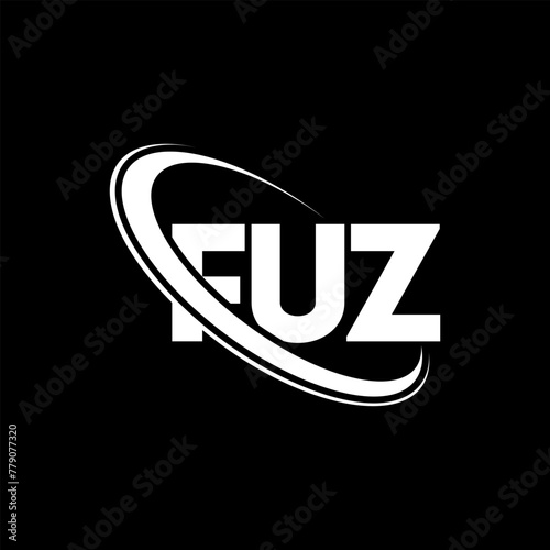 FUZ logo. FUZ letter. FUZ letter logo design. Initials FUZ logo linked with circle and uppercase monogram logo. FUZ typography for technology, business and real estate brand.