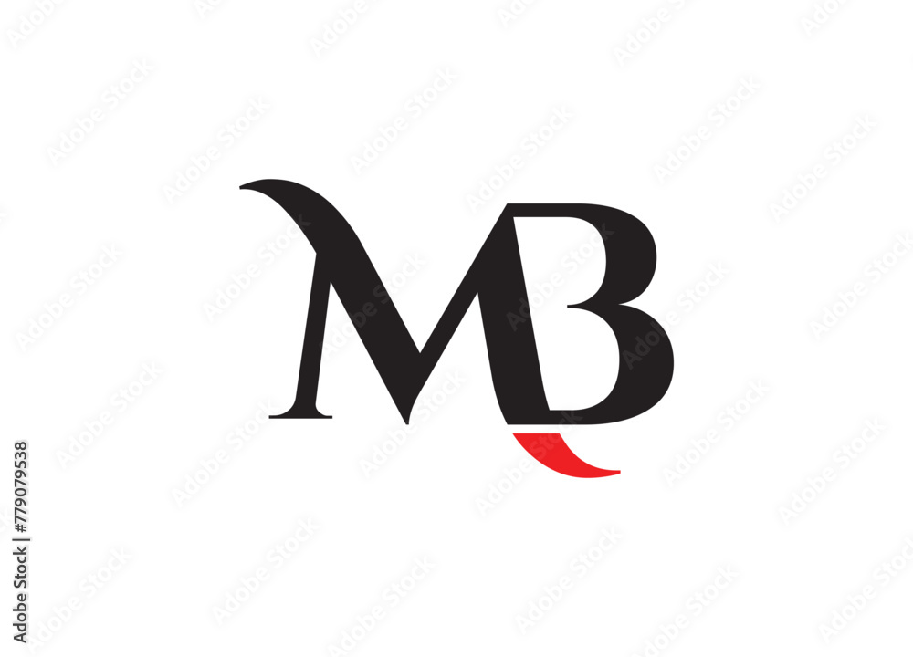 Initials Letter MB Logo Designs Vector Initials Letter MB Logo Designs Vector