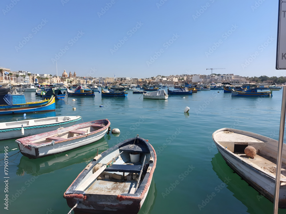 Marsaxlokk Malta harbor