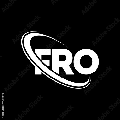 FRO logo. FRO letter. FRO letter logo design. Initials FRO logo linked with circle and uppercase monogram logo. FRO typography for technology, business and real estate brand.
