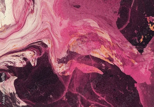 Fluid art abstract dark magenta background. Abstract marble fluid art background. Magenta gradient swirls. Abstract dark magenta backdrop. Retro 90s style