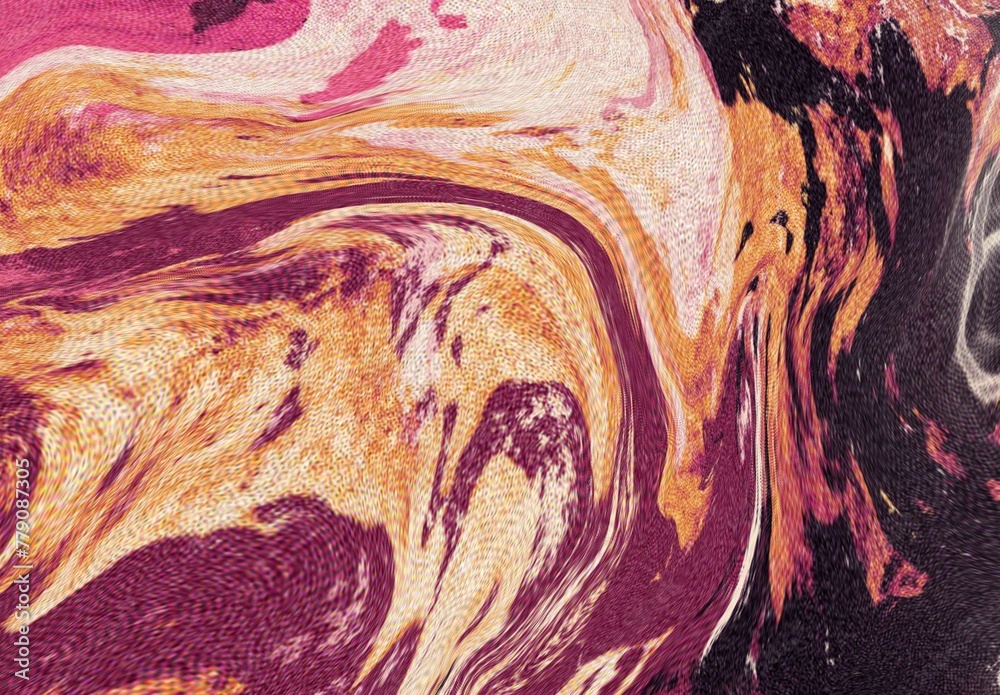 Fluid art abstract dark magenta background. Abstract marble fluid art background. Magenta gradient swirls. Abstract dark magenta backdrop. Retro 90s style