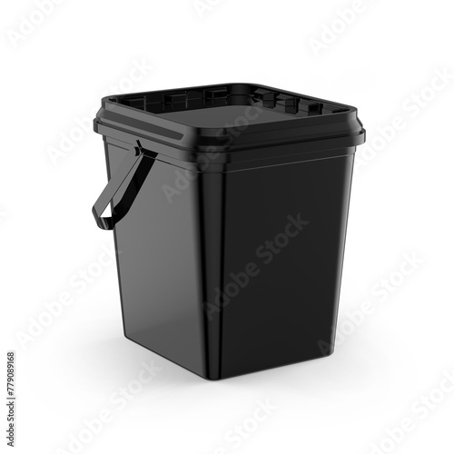 Plastic Container Mockup 3D Rendering Isolated Background