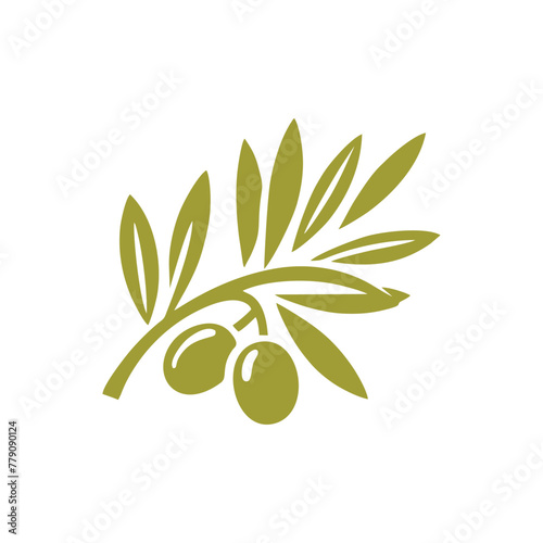 Olive oil logo vector.Olive oil Logo Design Template