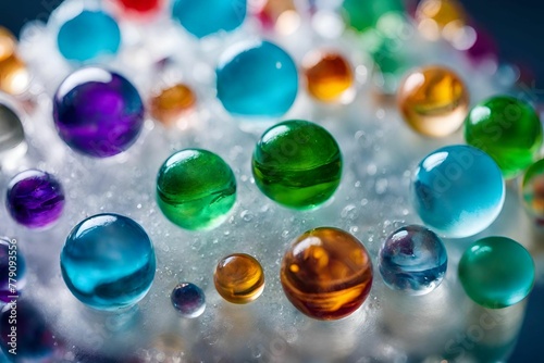 glass beads background