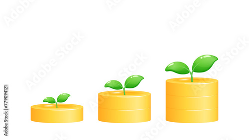 資産が増えるイラスト