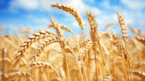 Golden Wheat Field Under Sun