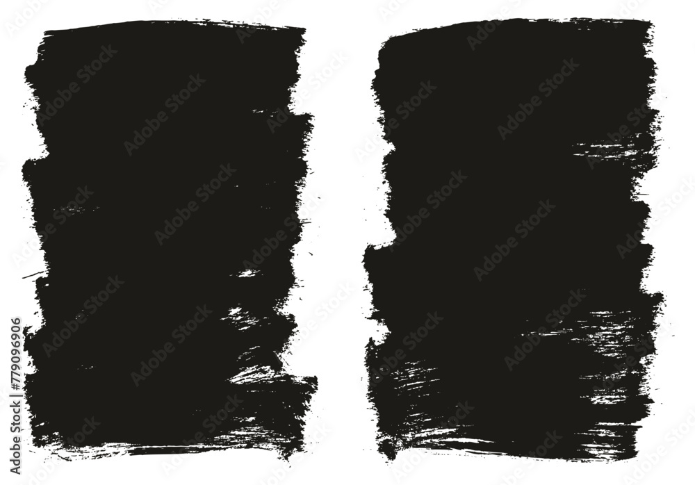 Hand Drawn Flat Paint Brush Thick Long Background High Detail Abstract Vector Background Set Hand Drawn Flat Paint Brush Thick Long Background High Detail Abstract Vector Background Set