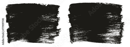 Hand Drawn Flat Paint Brush Thick Long Background High Detail Abstract Vector Background Set 