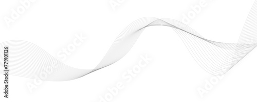 Abstract vector background with grey wavy lines
