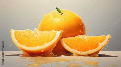 Juice oranges. Summer fresh citrus. Fruits background