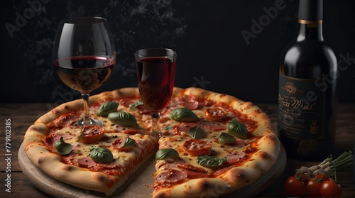 Pizza und Wein. Generative AI Technologie