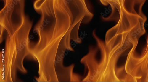flames background .Generative AI