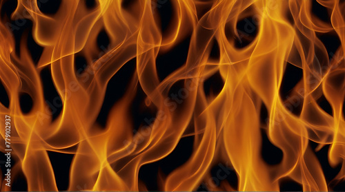 flames background .Generative AI
