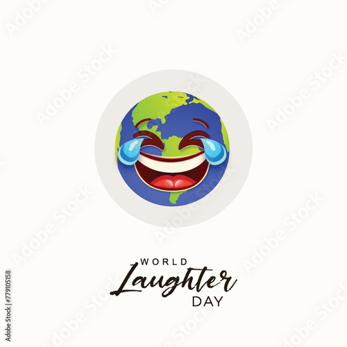 World Laughter Day, World Laughter Day poster, World Smile Day, banner, poster, World Emoji Day, Social Media Template | Vector World laughter Day post | Happy World Laughter Day, flat illustration.