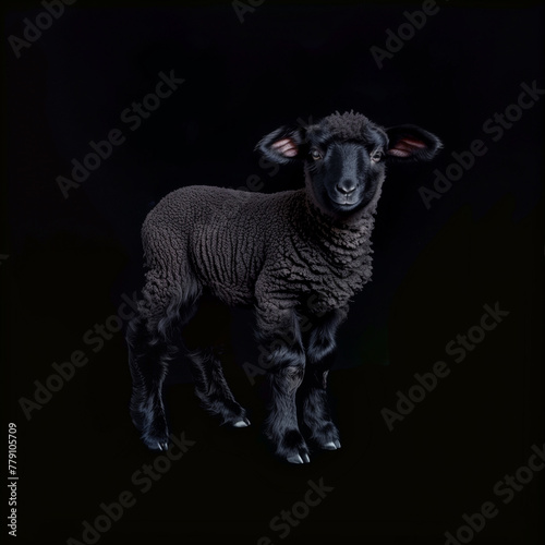 Lamb portrait of an adorabl...