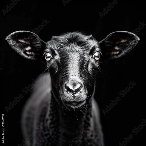 Lamb portrait of an adorabl...