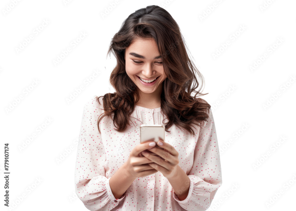 portrait of a yang woman using phone portrait of a yang woman using phone