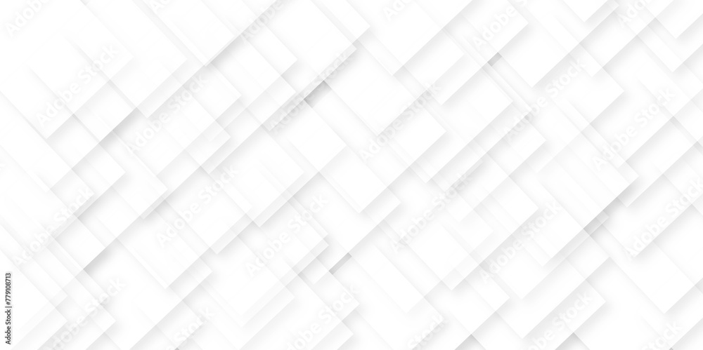 Abstract white background with diamond and square shapes layered in modern abstract pattern design, White color technology concept geometric line vector background.
Abstract white background with diamond and square shapes layered in modern abstract pattern design, White color technology concept geometric line vector background.