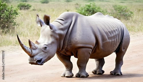 A Rhinoceros In A Safari Journey2