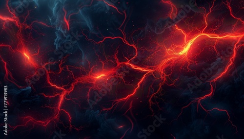 glowing red veins on dark background wallpaper