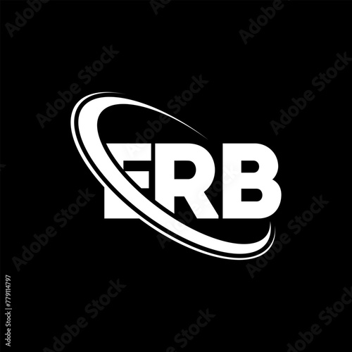 ERB logo. ERB letter. ERB letter logo design. Initials ERB logo linked with circle and uppercase monogram logo. ERB typography for technology, business and real estate brand.