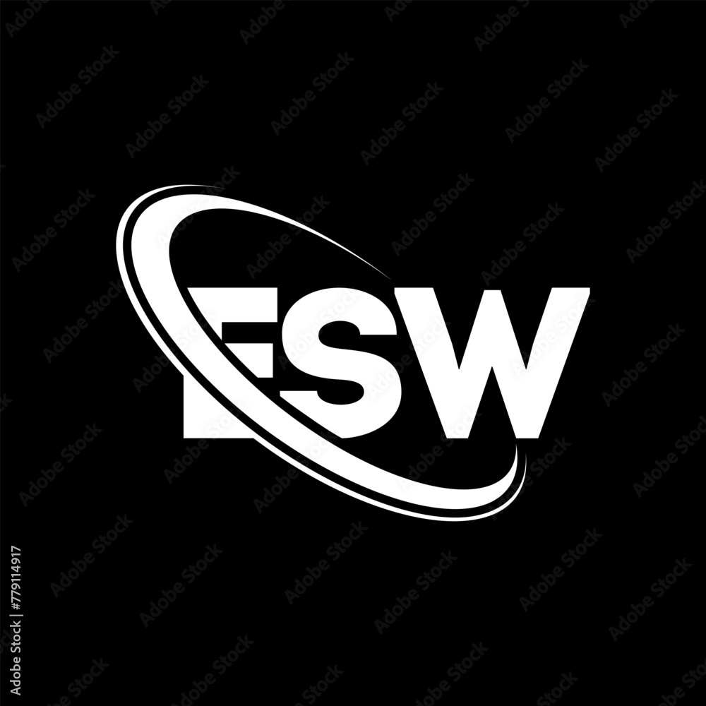 ESW logo. ESW letter. ESW letter logo design. Initials ESW logo linked ...