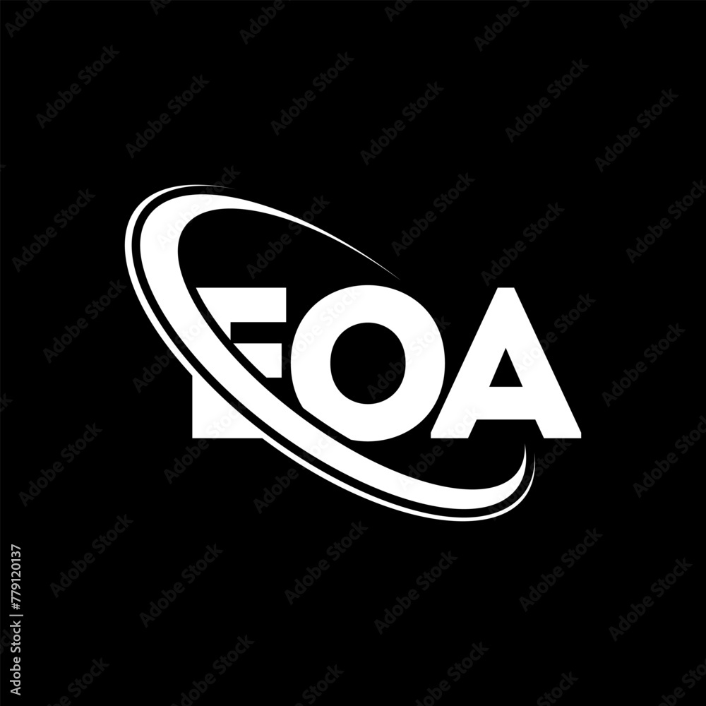 EOA logo. EOA letter. EOA letter logo design. Initials EOA logo linked with circle and uppercase monogram logo. EOA typography for technology, business and real estate brand. EOA logo. EOA letter. EOA letter logo design. Initials EOA logo linked with circle and uppercase monogram logo. EOA typography for technology, business and real estate brand.