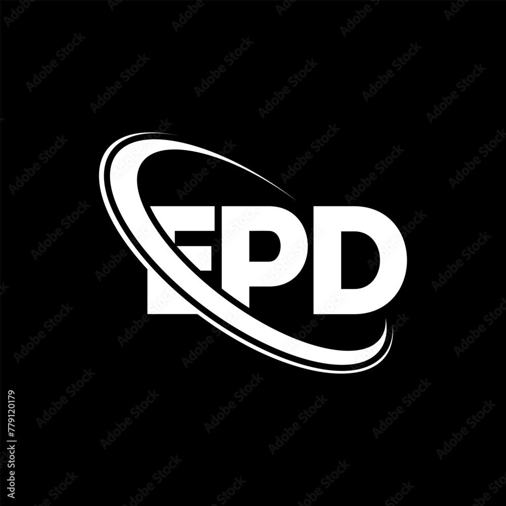 EPD logo. EPD letter. EPD letter logo design. Initials EPD logo linked ...