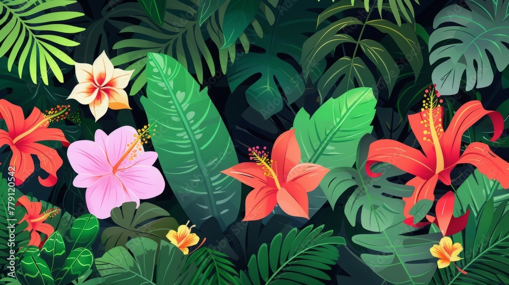 jungle thicket illustration. jungle thicket illustration.